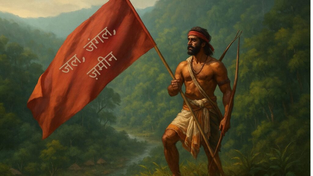 The India tribal war warrior